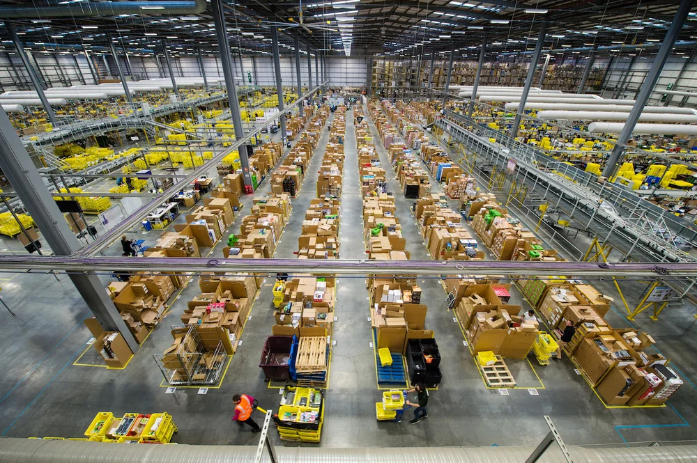 Centro di smistamento Amazon.